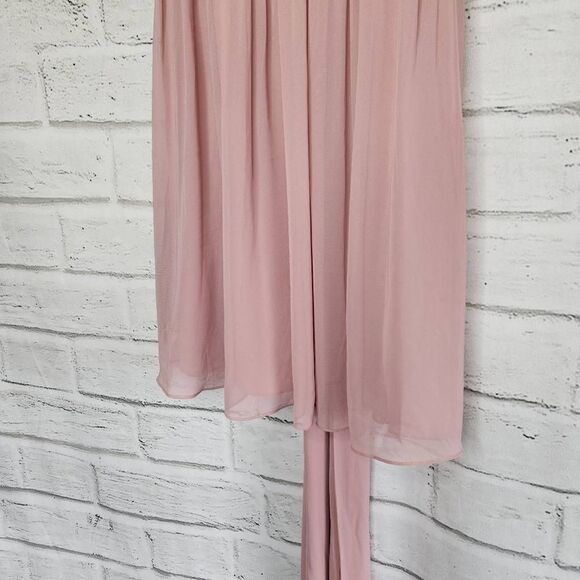 Azazie Mikaela Sleeveless Bridesmaid Dress Dusty Rose Size A2 - Picture 4 of 12